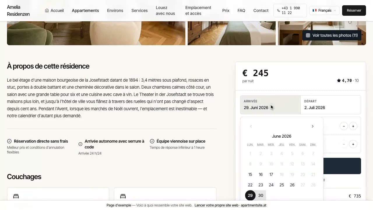 De vos liens au site web fini — en 49 secondes